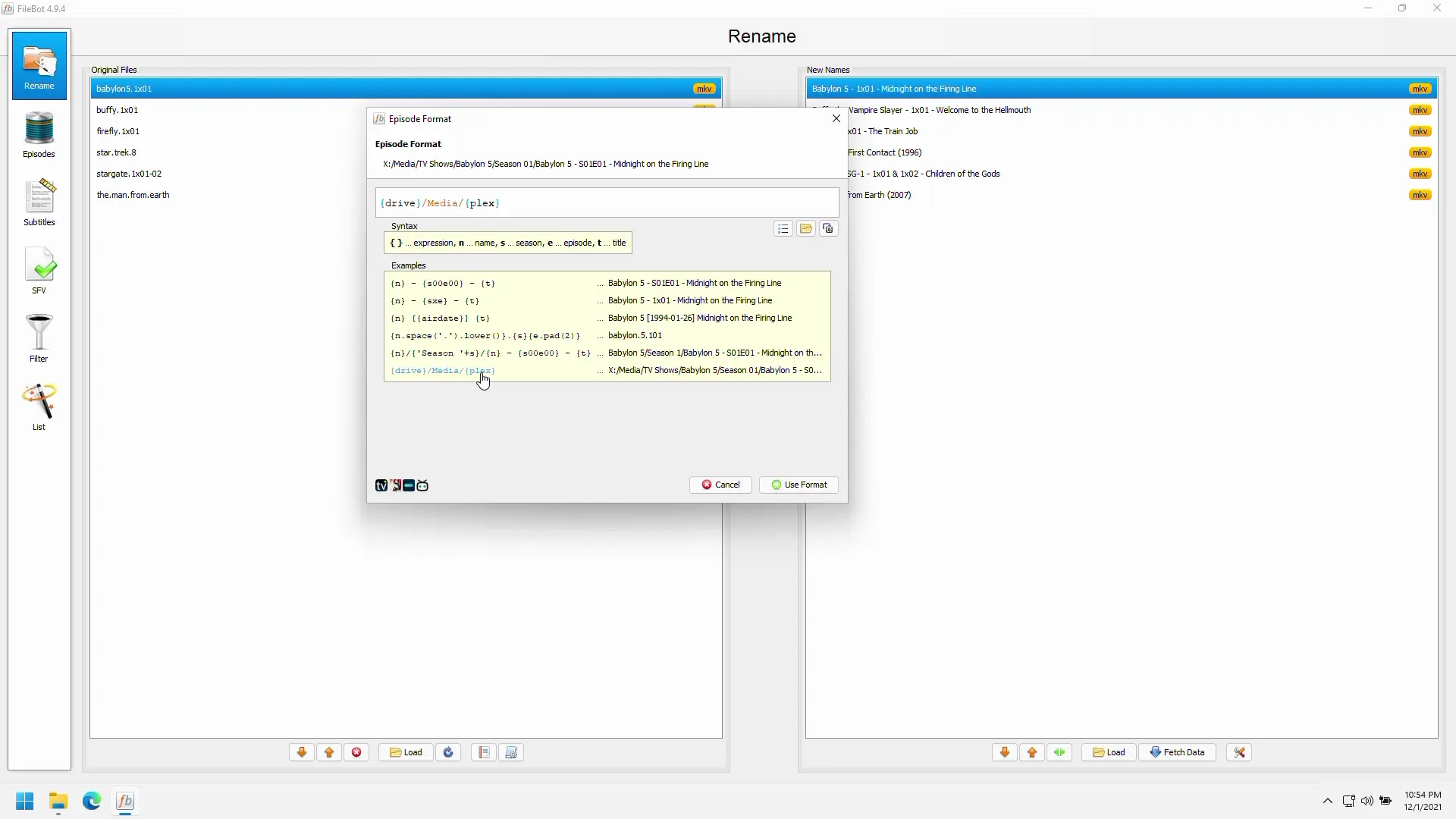 FileBot - The ultimate TV and Movie Renamer